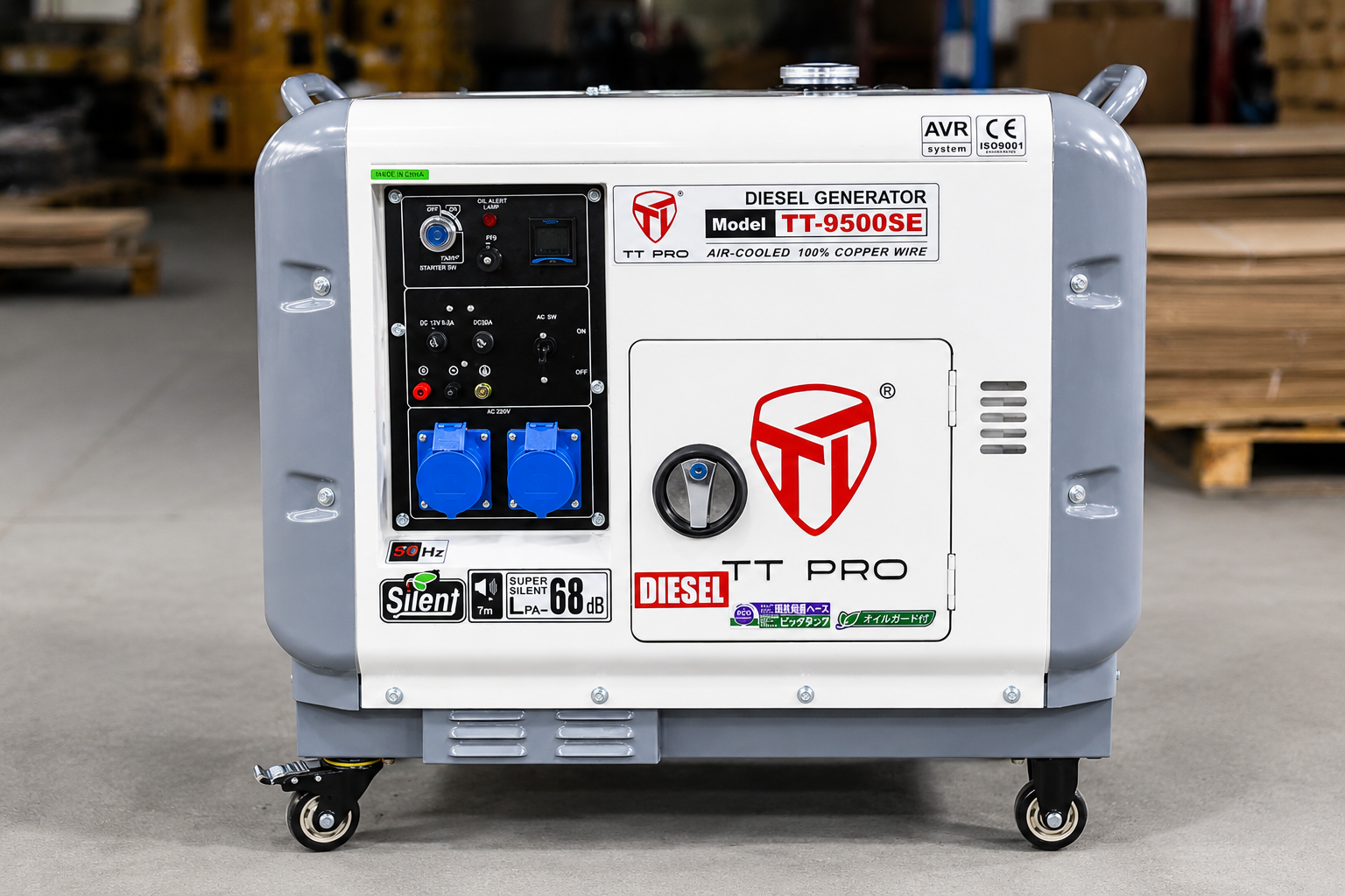 Máy Phát Điện Chạy Dầu Chống Ồn  8kw TT-9500SE