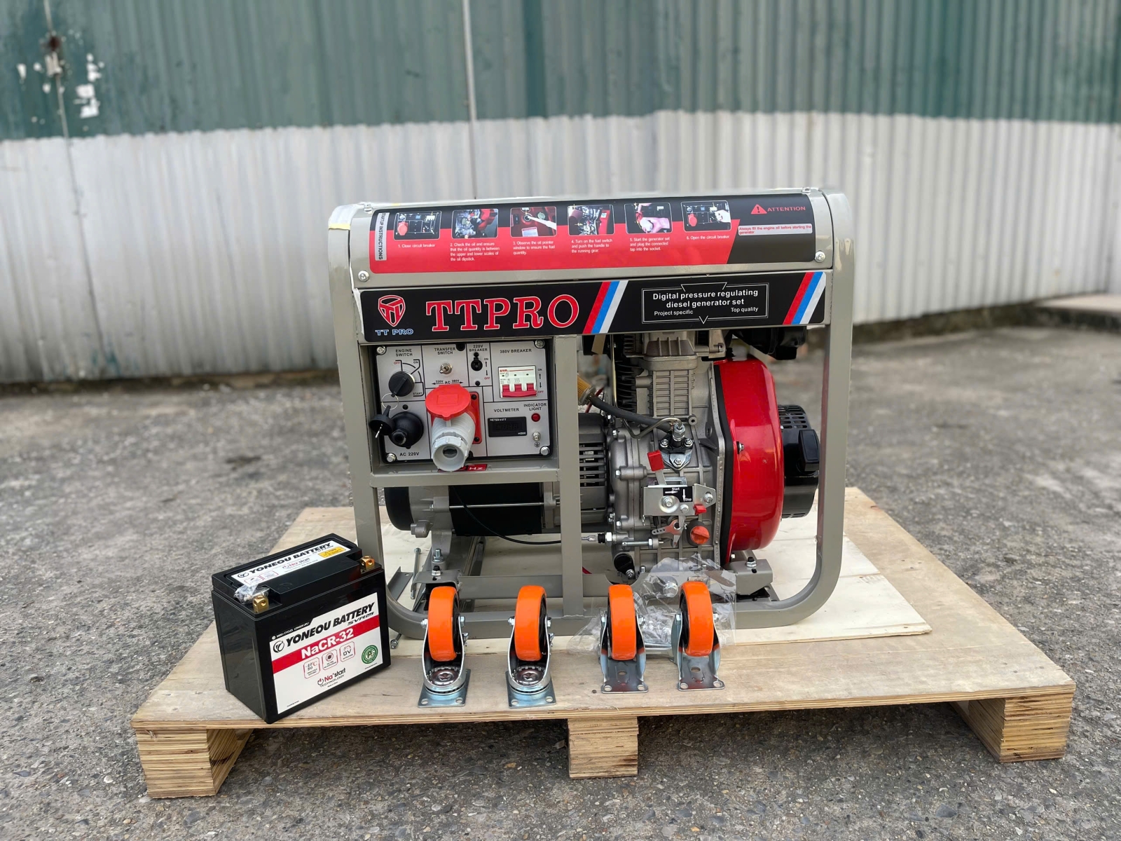 MÁY PHÁT ĐIỆN  8KW KHUNG TT-9800DGL